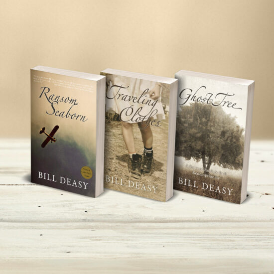 Bill Deasy Book Covers: Ranson Seaborn, Traveling Clothes and Ghost Tree