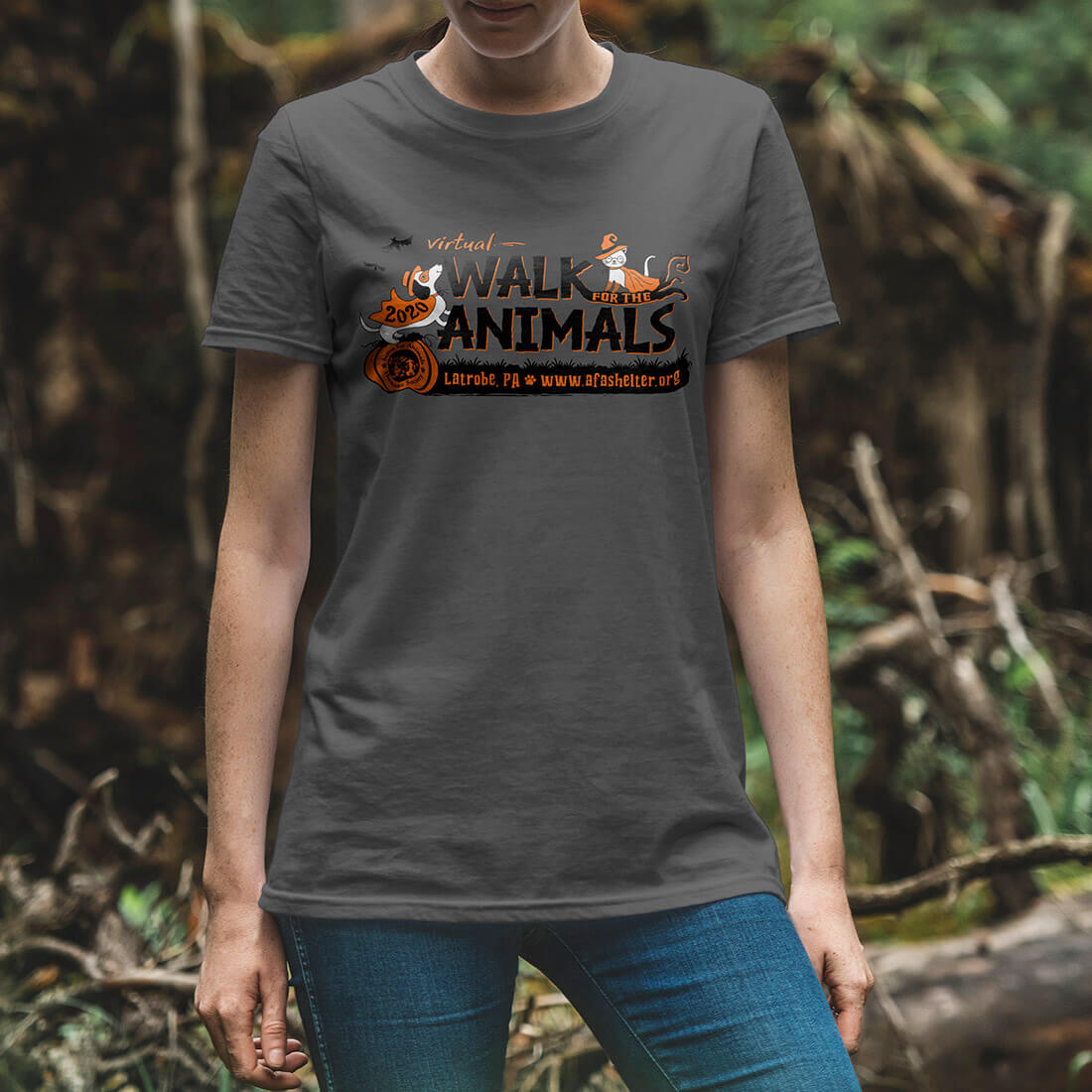 Action For Animals Humane Society 2020 Virtual Walk for the Animals T-shirt