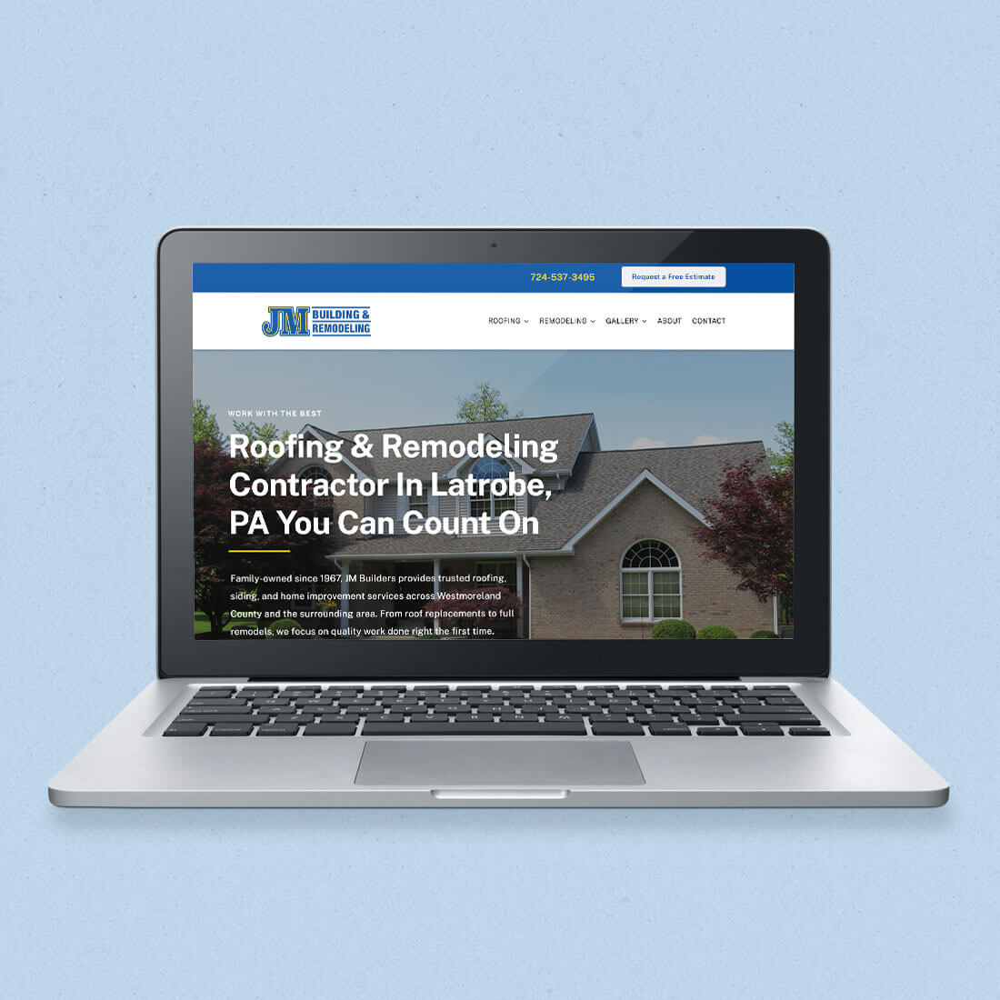 JM Builders website